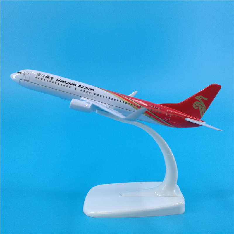 16cm深航波音B737飞机模型摆件1:250深圳航空纪念品收藏Logo定制