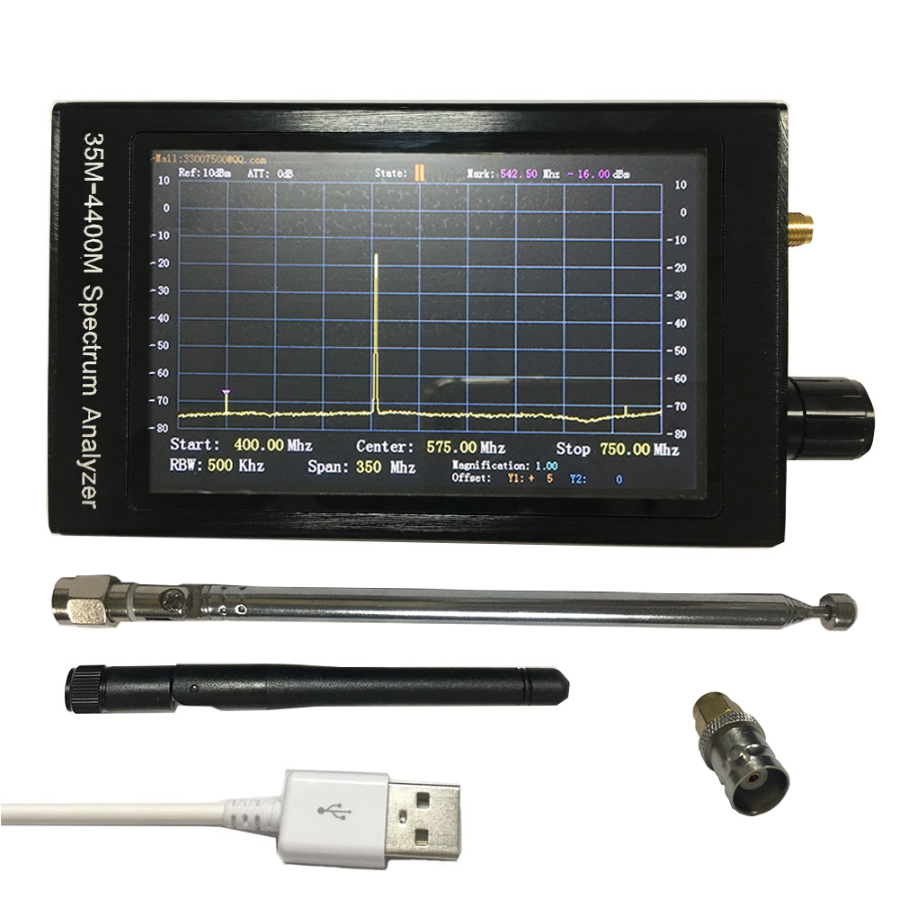 高档2023手持便携频谱分析仪35M-4400MHz测试实验室射频RF高频EMC