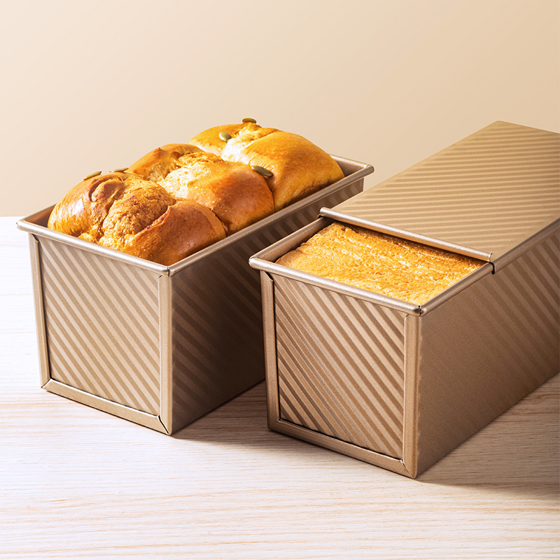 魔幻厨房吐司模具土司盒子模具450克带盖烤面包烘焙 家用烤箱磨具