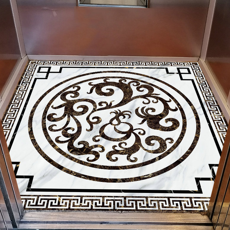 电梯地毯地垫pvc电梯毯定制logo商用欢迎光临迎宾地垫欧式理石纹