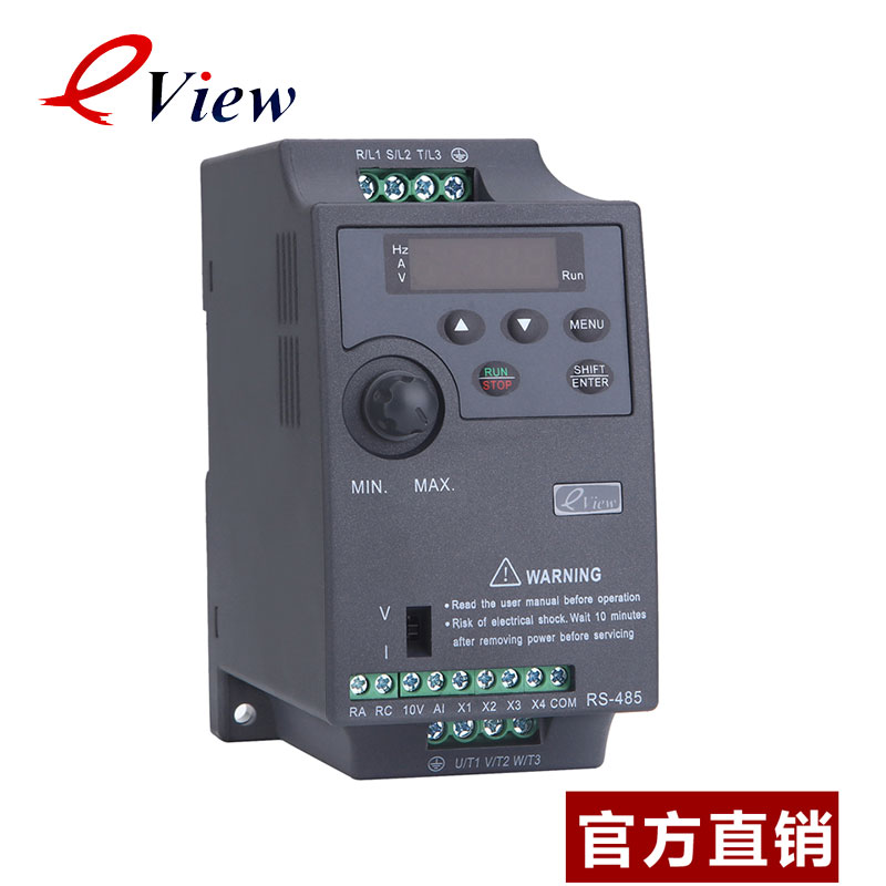 歩科eView DV007-2S通用变频器0.75kw 220V单相输入三相输出 直销