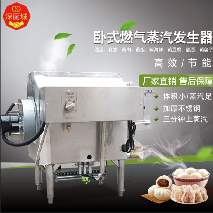 商用燃气节能卧式蒸汽发生器蒸包子馒头酿酒豆腐煮浆机环保锅炉