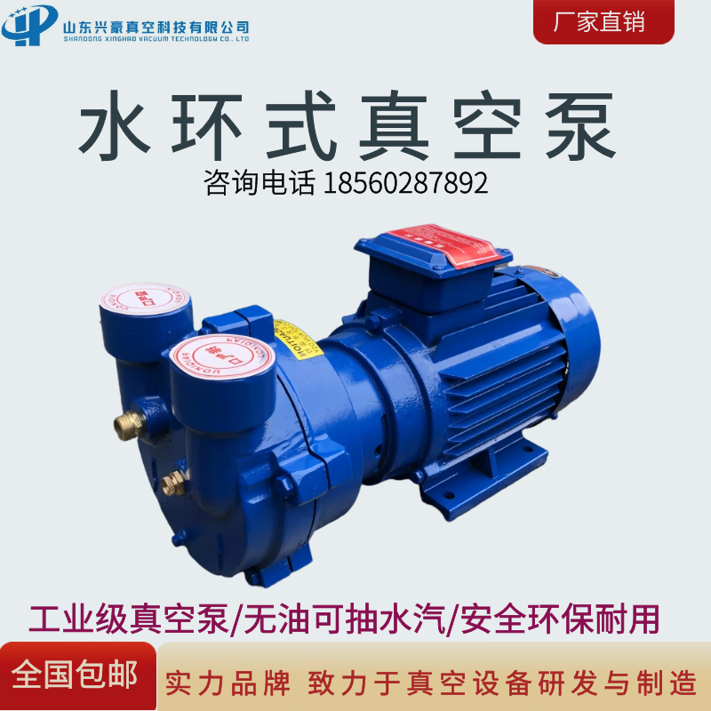官方正品2BV水环式真空泵抽真空热销品真空泵大功率工业用抽气泵
