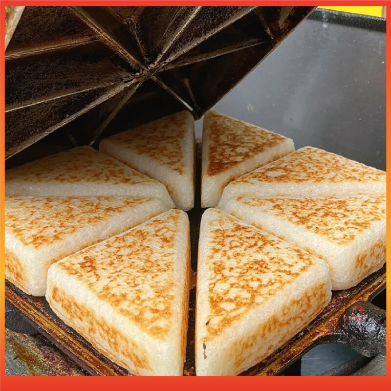 重庆三角粑烤模具商用摆摊四川米耙糕锅家用烘焙老式炉子机器工具