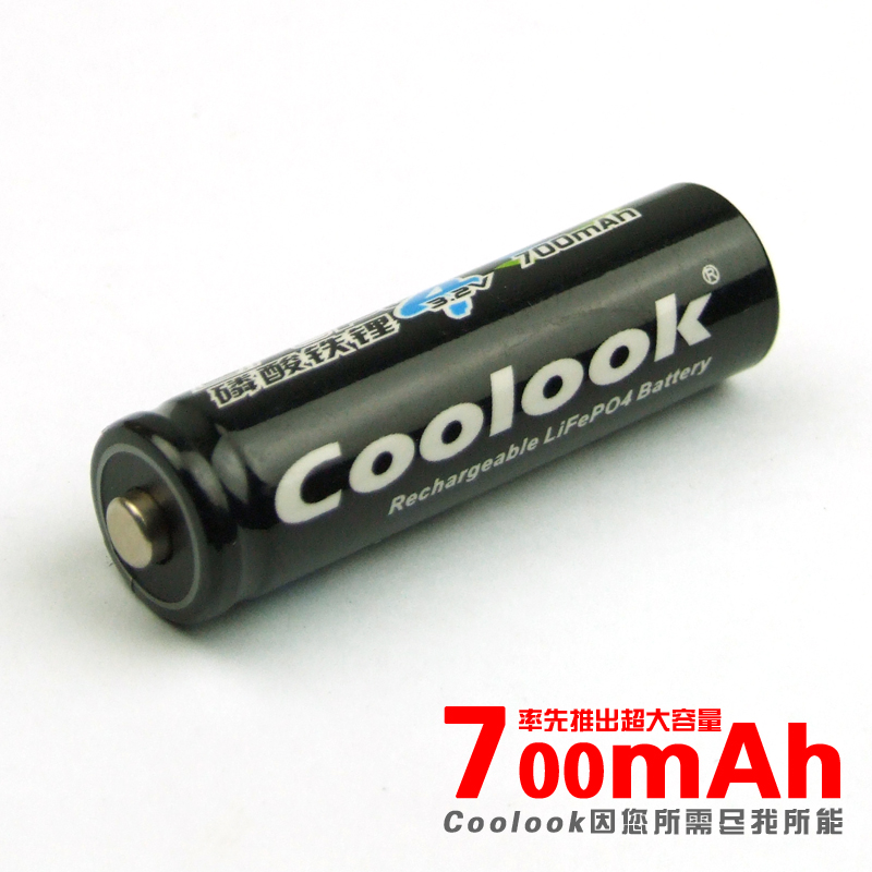 Coolook 5号 7号 14500磷酸铁锂3.2V乐高 水弹 麦克风 闪光灯电池