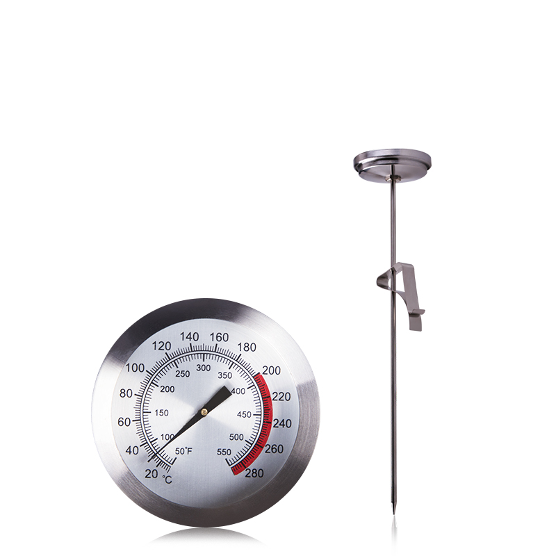 厨房油温温度计德福T807油炸油锅烤肉插入式温度计液体水温油温表